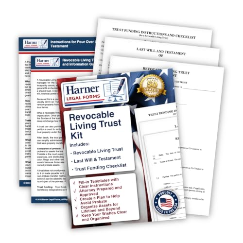 Revocable Living Trust Kit with Pour-Over Will & Funding Checklist – Attorney-Drafted Templates