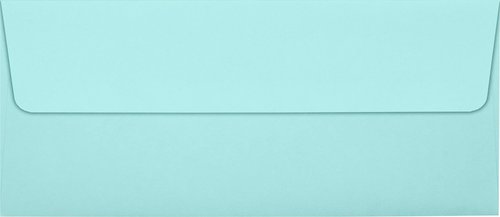 LUXPaper #10 Business Envelopes | Peel & Press | 4 1/8" x 9 1/2" | Seafoam Blue | 80lb. Text | 250 Qty