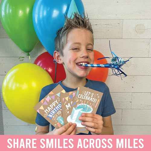 Hadley Designs Happy Birthday Cards Bulk with Envelopes - 54 Assorted Birthday Cards for Kids & Adults, Bulk Greeting Card Pack for Office, Generic Bday Notecards with Envelopes, Designed in USA