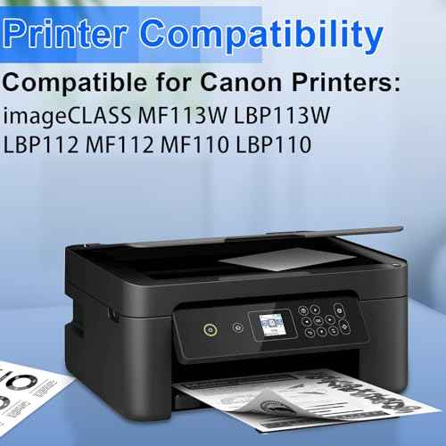 NineLeaf CRG047 Black Compatible Toner Cartridge Replacement for Canon 047 imageCLASS MF113W LBP113W LBP112 MF112 MF110 LBP110, 1600 Pages, 2PCS