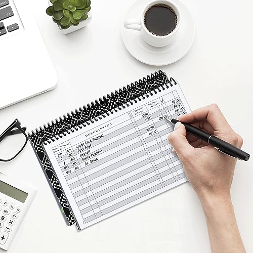 The Superior Register Simple Account Tracker - 1-Pack Black Wide Edition