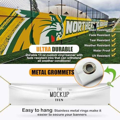 3ft x 5ft Custom Vinyl Banner - Personalized Full Color Sign for Events & Advertising