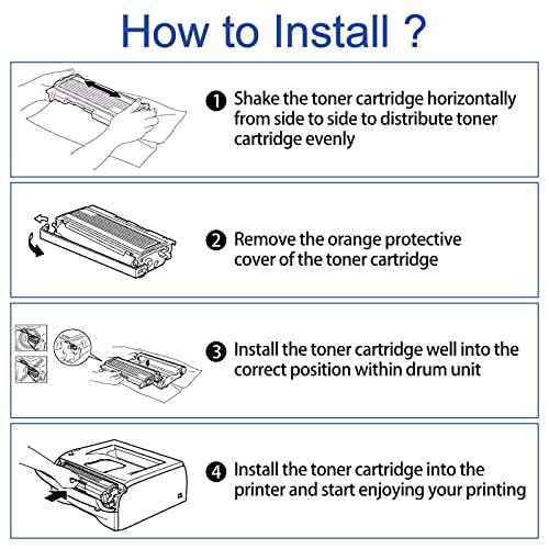 Compatible Toner Cartridge Replacement for Brother TN580 TN650 TN-580 TN550 TN620 TN-650 for MFC-8660DN hl-5370DW HL-5340d 5250DN MFC 8680dn 8480dn 8670dn DCP-8060 8065DN 8085dn Printer 2 Pack-Black