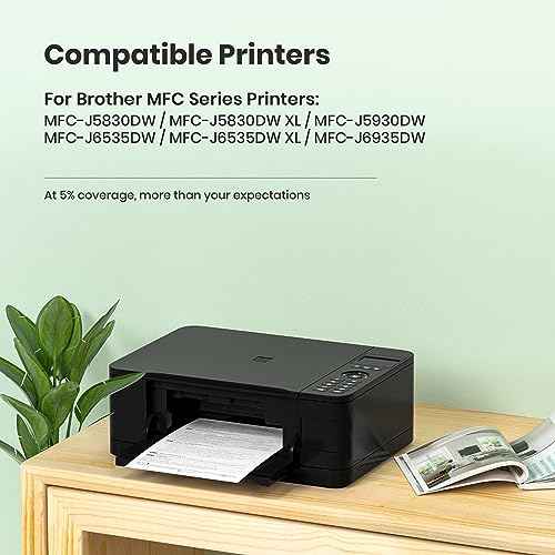 LC3029XXL Ink Cartridges Super High Yield Compatible Replacement for Brother LC3029 Ink Cartridges MFC-J5830DW MFC-J5830DWXL MFC-J5930DW MFC-J6535DW MFC-J6535DWXL MFC-J6935DW Printer, 5 Pack