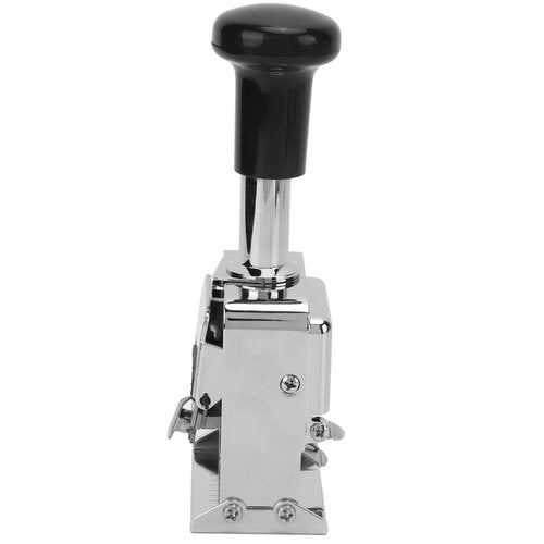 Number Stamp, 5 Digit Automatic Jump Numberer, Professional Self Inking Zinc Alloy Numbering Machine with Ink for Document Identification Numbers, Date, Serial Number, Tickets