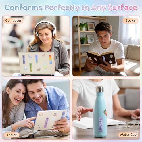 TOEMUR A-108 Sensory Stickers Pack – 108 Textured Fidget Strips for Anxiety, ADHD & Stress Relief on Desk or Phone