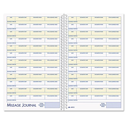 Adams AFR12 Mileage & Expense Log Book 5.25 x 8.5, 49 Forms, 63 Pages