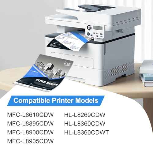 TN433 TN-433 Toner Cartridge Replacement for Brother TN 433 TN-431 for Brother HL-L8260CDW HL-L8360CDW MFC-L8610CDW MFC-L8900CDW HL-L9310CDW Printer (TN433BK 2-Pack)