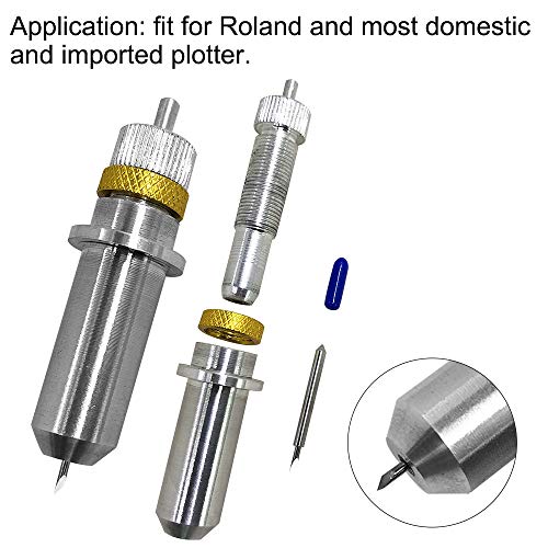 AFUNTA 30 Pcs Vinyl Cutter Blades Set 30/45/60 Degree for Roland Plotters