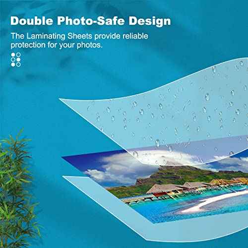 5 Mil Laminating Sheets, Holds 8.5 x 11 Inch Sheets 200 Pack, Thermal Laminating Pouches for Laminator, 9 X 11.5-inches/Letter Size Thermal Laminating Paper, Round Corner