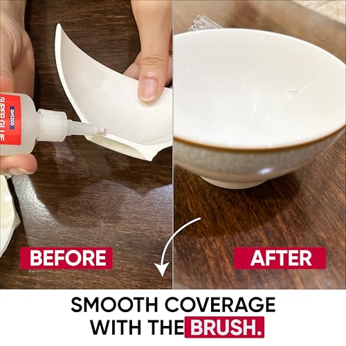 GH1200 20g Super Glue with Brush & Nozzle – Clear, Instant, Mess-Free Bonding
