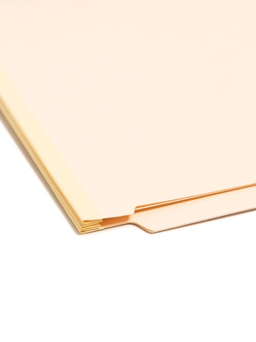 Smead End Tab Classification File Folder, 1 Divider, 2" Expansion, Letter Size, Manila, 10 per Box (26825)