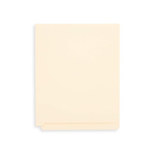 Blue Summit Supplies 14pt Heavyweight Manila Fastener File Folders with End Tabs, Reinforced Straight Cut End Tab Folders with 2 Fasteners, Standard Medical File Folders, Letter Size, Manila, 50 Pack