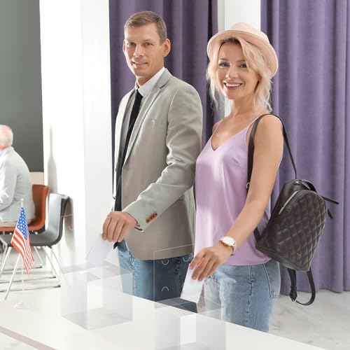 Eersida 30 Pieces Clear Raffle Boxes with Slot 6 x 6 x 6 Inch Plastic Donation Box Voting Suggestion Ballot Containers with Removable Header for Fundraising Collecting Business Card Voting Contest
