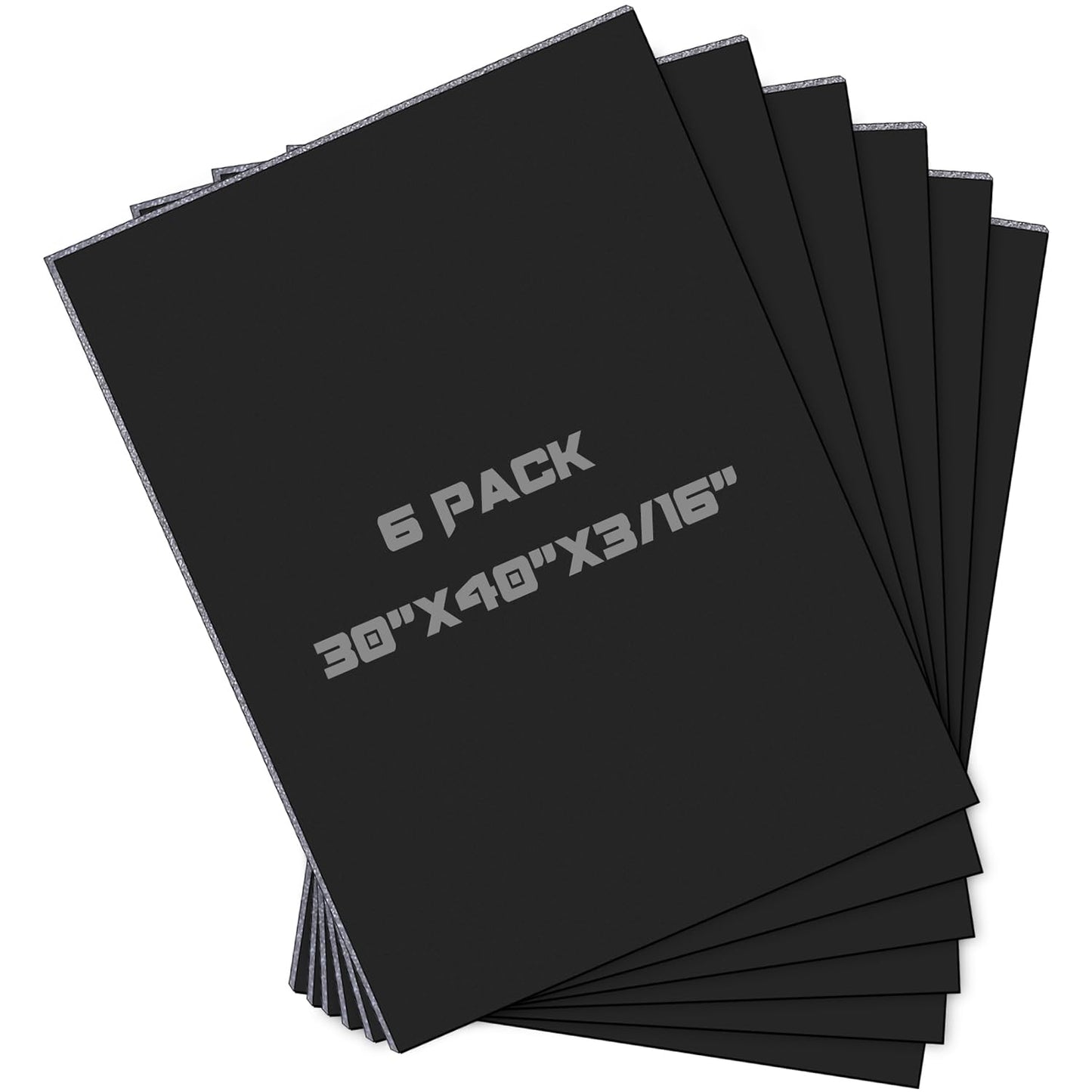 Kathfly 6 Pack Large Black Foam Boards 30 x 40 x 3/16" Thick Acid Free Foam Core Board Double Sided Rigid Poster Foamboard for Art Craft Projects Presentation Signage Painting Wedding School Display