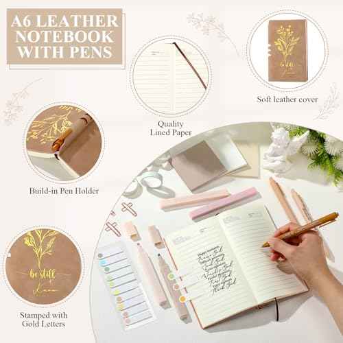 Patelai 29 Pcs Bible Study Supplies Journaling Kit with Christian Cup Tote Bag for Women Gifts Set Friend Sister Mom Coworker Pastor's Wife Appreciation Gifts(White)