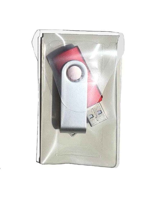 USB Flash Drive Holders – Clear Sleeves with Adhesive Back and Resealable Flap, Reusable Dust-Resistant Peel & Stick Strip Storage for Teachers, Students, Business – 2″ x 3 7/16″ - 100 Pack