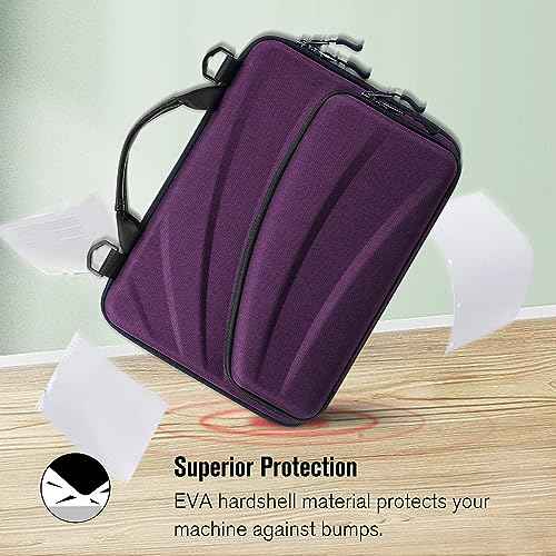 FINTIE 11-11.6 Inch Chromebook Sleeve Case - Protective Briefcase Shoulder Bag with Accessory Pouch for Up to 11.6" Laptop Notebook Ultrabook, Purple