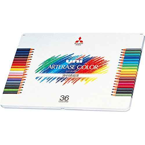 ߲×Ôæçù¶ Mitsubishi Pencils UAC36C Erasable Colored Pencils, Uniateraise Colors, 36 Colors