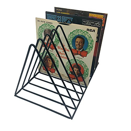 Vinyl Record Storage Holder Stand - Premium Wire Rack for Lp Album records (2pack)