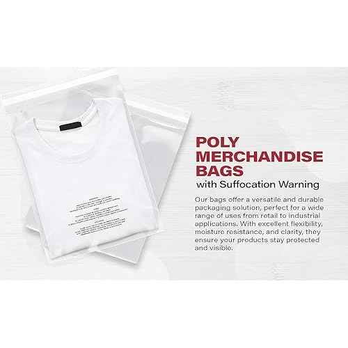 100 9x12 Suffocation Warning Self Seal Flap Tape Clear Poly Bags Cello Cellophane Polypropylene OPP Bags 1.5 Mil By ValueMailers