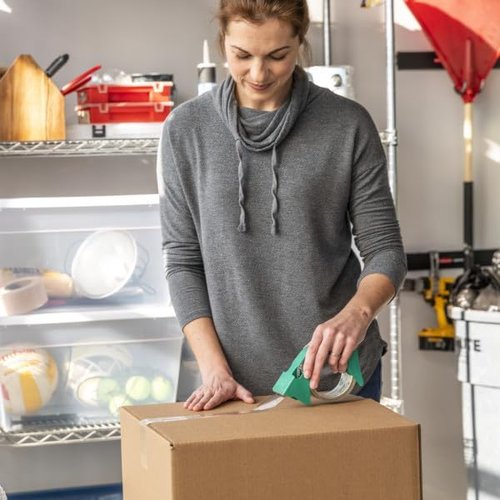 Duck EZ Start Clear Packing Tape - Durable Mailing & Moving Solution | 4 Refill Rolls, 1.88 in. x 55 Yd. Each