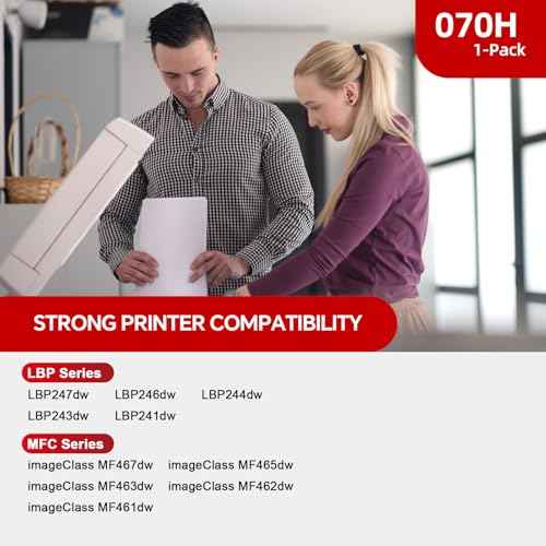 070/070H high Yield Toner Cartridge Compatible Replacement for Canon 070H/070/CRG-070 Toner Cartridge with Canon imageCLASS MF465dw MF462dw LBP247dw LBP246dw Printers|10200-Page Capacity