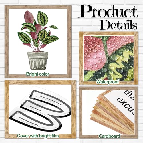 Qilery Bookshelf Bulletin Board Set Plant Motivational Classroom Decor Reading Library Bulletin Board Set Inspirational Cutout for Back to School Classroom Decoration