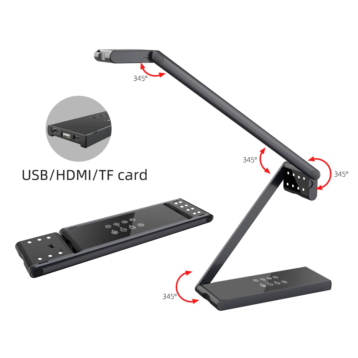 WT133AF-HV Plus Can Link to WiFi Portable Document scanners, USB Book scanners, Document Cameras for desktops/laptops, Capture Size A3, Windows and Mac OS Compatible Document Camera with hdmi Output