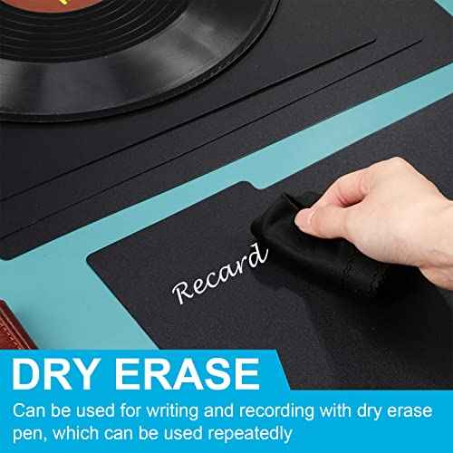 Gueevin 30 Pcs Record Dividers 12.5 x 13.49 Inch Vinyl Record Accessories with White A-Z Stickers for Organizing Protection