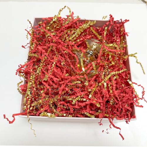 Crinkle Cut Paper Shred Filler for Gift Wrapping, Shredded Basket