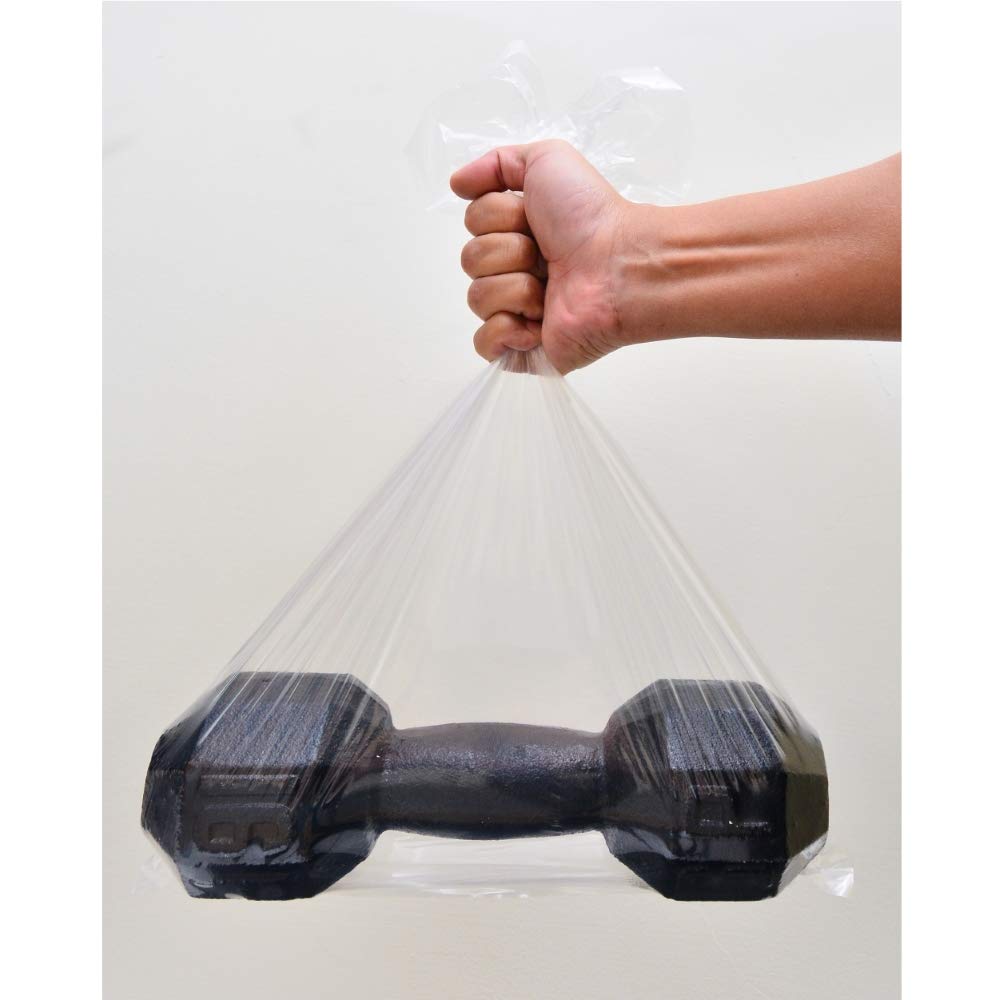 Wowfit Clear Plastic Flat Open Poly Bags - 12x18 Inch, 1.1 Mil | Ideal for Food Storage, Bread, and More