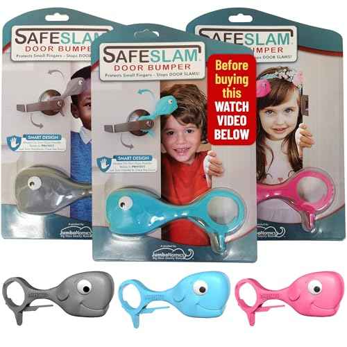 Baby Proofing Door Stopper, Door Pinch Guards Protect Child Fingers & PET Tails. Baby Safety Finger Protectors Prevent Pinch Injuries ? Kids and Adults Love Whale Pinch Guard. (Pack of 3)