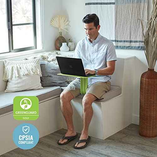 ECR4Kids The Surf Portable Lap Desk, Flexible Seating, Light Green
