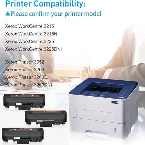 Compatible Toner Cartridge Replacement for Xerox 106R02777 Black Toner Cartridge to Use with Phaser 3260 3260DI 3260DNI 3052 WorkCentre 3215 3215NI 3225 3225DNI Printer (3-Black)