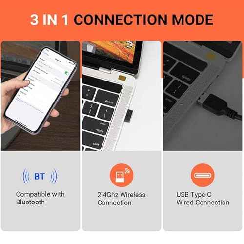Tera Pro (Extreme Performance) Industrial Wireless Barcode Scanner 2D QR 1D Bar Code Reader 2.4G Wireless 2500mAh Compatible with Bluetooth Drop Resistant for Windows Mac Android iOS Model 8100 Orange