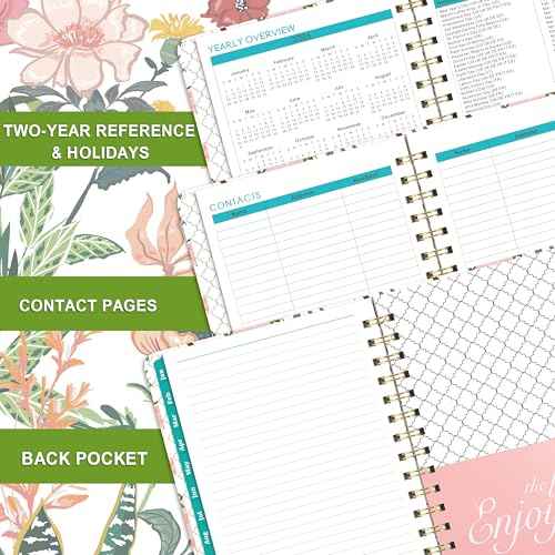 2026 Planner ? Weekly £¦ Monthly Planner 2026, Jan. 2026 ? Dec. 2026, 6.4" x 8.5" with Tabs, Flexible Hardcover, Thick Paper, Strong Twin-Wire Binding, Back Pocket, Inspirational Quotes £¦ Notes