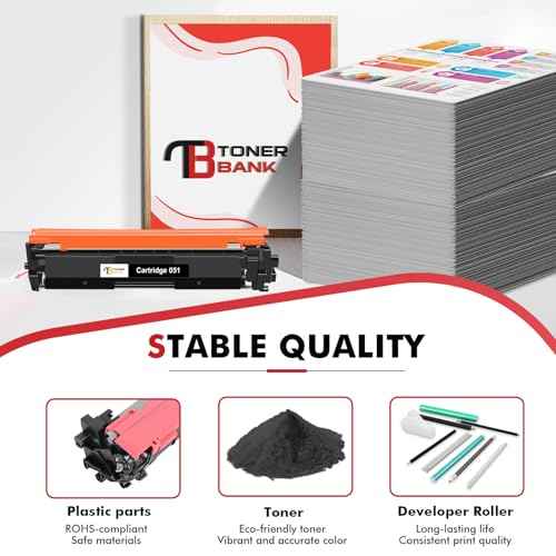 051 MF264DW Toner Cartridge Compatible for Canon Toner Cartridge 051 CRG-051 051H CRG-051H for imageCLASS MF264dw MF269dw MF267dw LBP162dw MF266dn MF263dn LBP161dn Printer 2-Pack