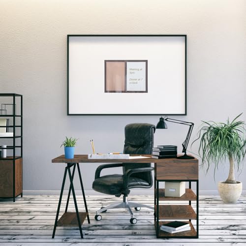 Lightweight Cork & Whiteboard Wall Panel - Half-Size Memo Board for Office & Home