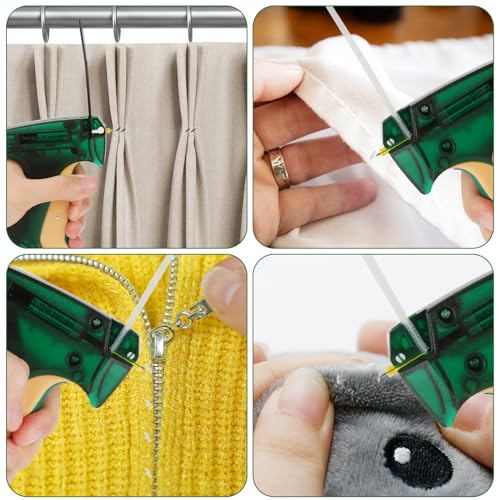 Wilfox Tagging Gun Kit with 1 Needle - Green/Yellow Grip, 2000 Mini Fasteners for Clothing