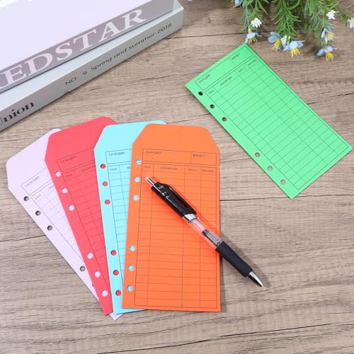 Maahongh Multicolor-A Style 24 Pcs Cash Budget Envelopes for Cash Budgeting