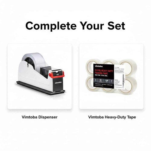 Desktop Tape Dispenser, Heavy Duty 2-Inch Dual Roll with Non-Slip Base, 2-Pack