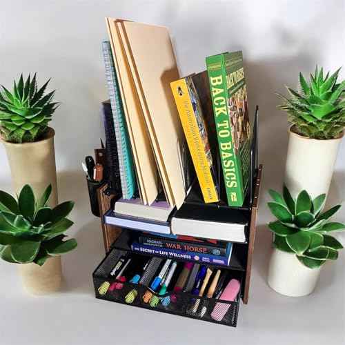Premium Desk Organizer ? Multi-Compartment Office Storage Tray, Desktop Organizer for Pens, Notebooks, Accessories ? Durable, Space-Saving and Stylish Desk Organizer for Home & Office