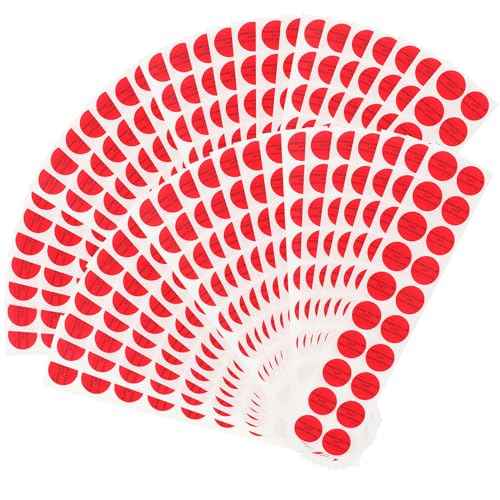 Solitary Walker 1000Pcs Tamper Evident Security Void Stickers Diameter 1 inch Round Red Complete Transfer Tamper Proof Labels Safety Torn up Invalid Seals Tape