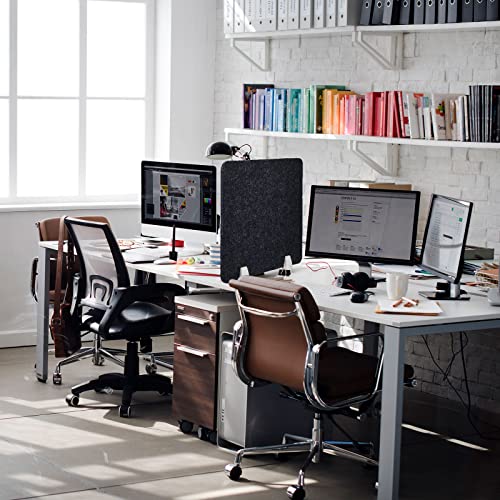 4 Pcs Acoustic Desk Divider Desktop Privacy Panel 16 x 20 Inch for Desk Cubicle Office Separator Panel Sound Absorbing Noise Reducing Tabletop Divider for Visual Distractions