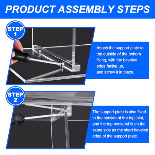 Clear Acrylic Tabletop Podium 23.5"w x 10"h x 14"d Teacher Podium for Classroom Assembled Removable Lectern Pulpit for Office Church