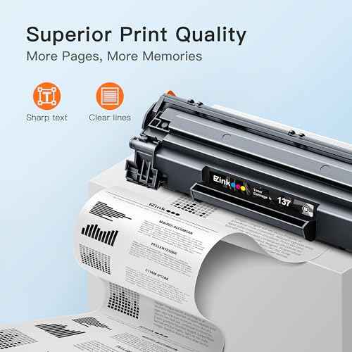 E-Z Ink Compatible Toner Cartridge Replacement for Canon 137 Black Toner Cartridge High Yield CRG-137 CRG137 to use with ImageClass D570 MF232W MF227dw MF229dw MF244dw MF212dw MF236n (2 Pack)