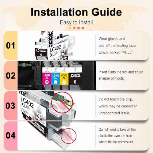 Miss Deer LC402XL Ink Cartridges Black, Compatible Replacement for Brother LC402 XL LC 402 BK High Yield Work for MFC-J6540DW MFC-J5340DW MFC-J6740DW MFC-J6940DW Printer 2-Pack