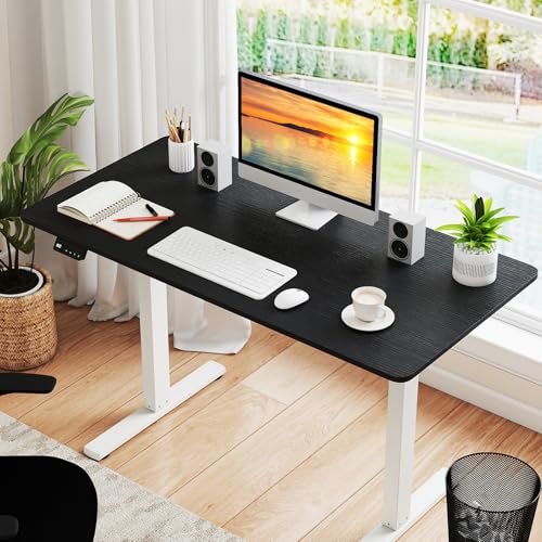 Tangkula 48" x 24" Universal One-Piece Tabletop – Black Rectangular DIY Countertop
