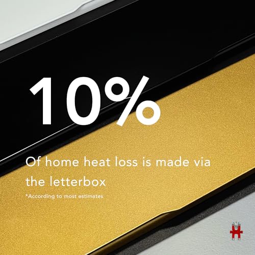 Magnetic Brass Effect Draft Excluder for Letterboxes - MK3, 100x340mm